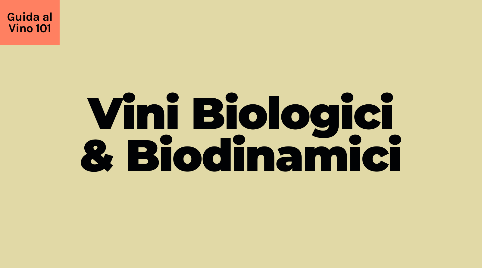 Vini Biologici e Biodinamici